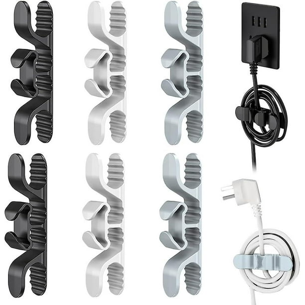 6 enrolladores de cables para electrodomésticos de cocina, organizador de cables, enrolladores de cables autoadhesivos, soporte para cables para batidora, licuadora, cafetera