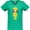 Kelly Green, variant on Inktastic Girl with Brown Hair, Yellow Raincoat, Frog Women's V-Neck T-Shirt