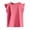 Hot Pink, variant on XUNKUSGA Toddler Girls Clothes 2-11 Years Fashion Ruffle Sleeve Girls Tshirts Casual Solid Color Cute Tops for Girls Soft Cotton Baby Girl Clothes Classic Crew Neck Basic Summer Blouse for Girls Pink