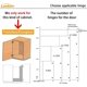 thumbnail image 4 of Cabinet Door Soft Closing Full Overlay Concealed Hinge with Screws Two Way, 4 of 5