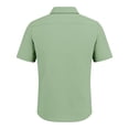 thumbnail image 3 of Mens 250 Anniversary USA Shirt Patriotic American Flag Polo Tshirt 1776-2026 Anniversary Button Up Lapel Shirts with Bold Lettering and Flag Details Light Green XL, 3 of 4