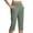 Green #013, variant on Mohiass Pull on Capris for Women Stretch Capri Pants for Women Capri Dress Pants for Women Womens Petite Capris Dark Blue L