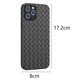 thumbnail image 2 of Lojalitet Compatible con iP14 Pro Max 6.7, Funda para teléfono con diseño de Textura de Cuero y Tejido, Material de TPU, Ultrafino, Negro, 2 of 5