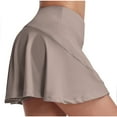 thumbnail image 4 of Lenpel Skorts for Women Fashion Summer High Waisted Workout Tennis Skirts with Inner Shorts Running Athletic Skorts, 4 of 4