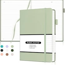 Lined Journal Notebook, Hardcover Numbered College Ruled Journal, Medium