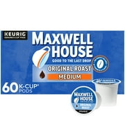 Maxwell House Original Roast Medium Roast K-Cup Coffee Pods, 60 ct. Box