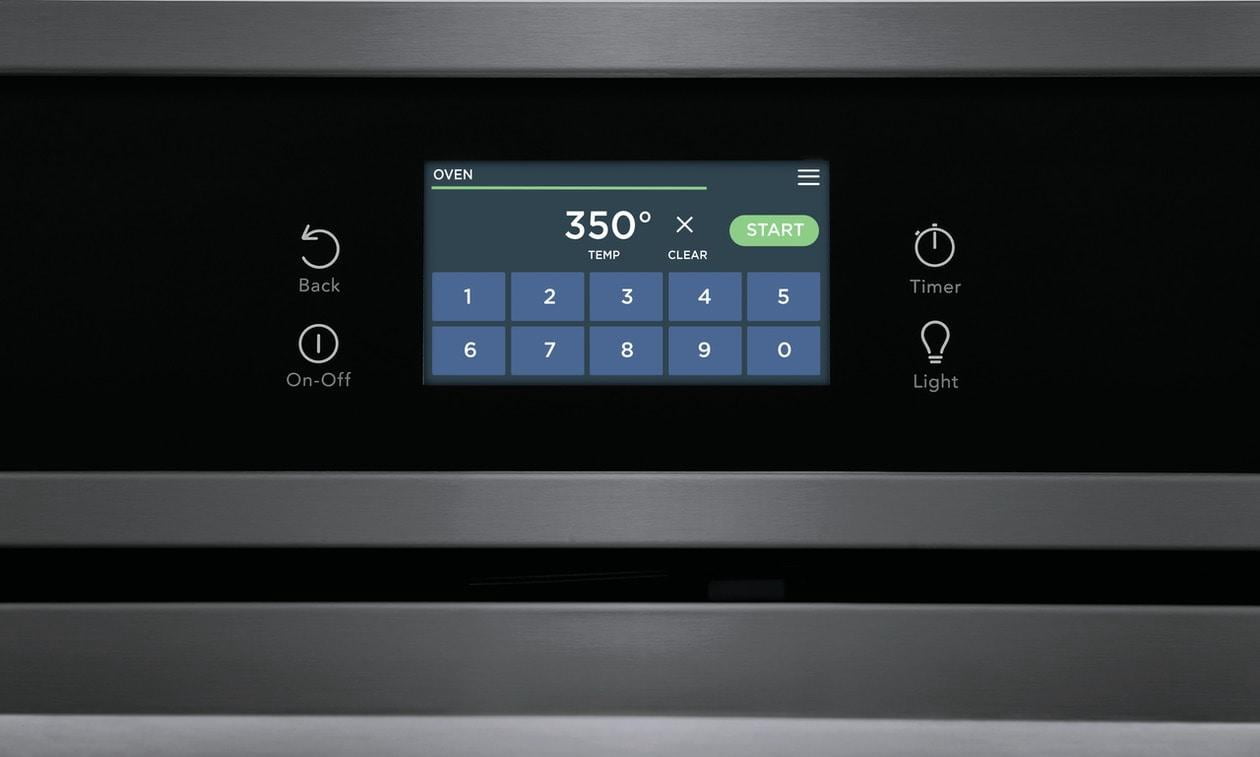 Frigidaire FCWS3027AD 30 inch Black Stainless Single Convection Electric Wall Oven