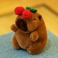 thumbnail image 3 of Muñeco de capibara multicolor kawaii de 10 a 13 cm, juguete de peluche, accesorios, bolso colgante, regalo de cumpleaños, muñeco de delfín acuático para niños, 3 of 5