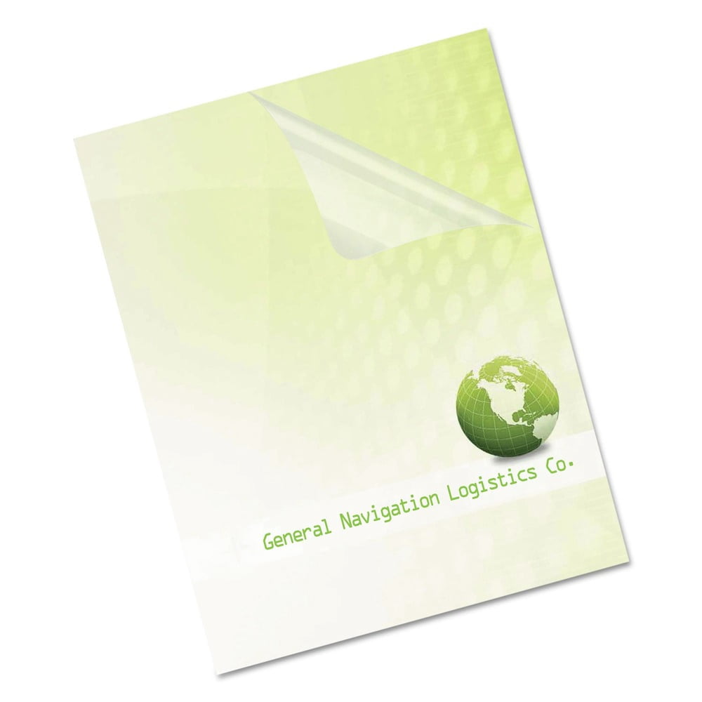 Fellowes PET Ultra Clear Binding Covers, Unpunched, 11 x 8 1/2, Clear, 100/Pack -FEL5242401