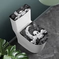 thumbnail image 2 of HELLHERO Gentle Ghost in Moonlit Village Toilet Lid Covers Set Soft Toilet Top Cover & Set of 2 Stretch Universal, 2 of 8