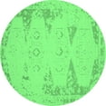 thumbnail image 1 of Ahgly Company Indoor Round Abstract Emerald Green Contemporary Area Rugs, 6' Round, 1 of 4