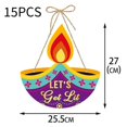 thumbnail image 5 of 30PCS Diwali Festival Ornament Door Hanger Farmhouse Style Diwali Festival Front Door Sign Diwali Festival Decor, 5 of 5