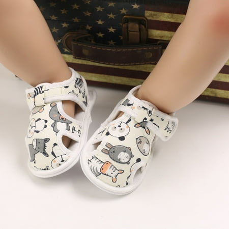 

Oalirro Toddler Kids Baby Boys Girls Cute Cartoon Cotton Non-Slip First Walking Shoes