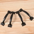 thumbnail image 4 of 8 manijas negras para puertas de granero, manijas para puertas para cercas de madera, manijas para muebles vintage para gabinetes de cocina, cajones, herrajes para cajones (negro), 4 of 5
