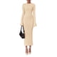 thumbnail image 1 of Vestido PRETTYGARDEN Otoño 2025 Manga Campana Beige M, 1 of 7