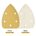 thumbnail image 4 of Uxcell 5 Holes 5.5-in 120 Grits Aluminum Oxide Fine Abrasive Triangle Sandpaper Flocking Backed 20 Pack, 4 of 6