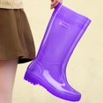thumbnail image 5 of YUEHUA Womens Rain Boots Waterproof Lightweight Mid Calf Rain Boots for Women Proof Hiking Camping Wading Shoes Anti- Shoes Comfortable Insole Light Rain Shoes, 5 of 5