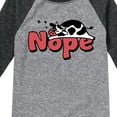 thumbnail image 3 of Instant Message - Nope Sleeping Cow - Toddler & Youth Raglan Graphic T-Shirt, 3 of 6