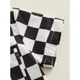 thumbnail image 6 of vera natura Toddler Boy Gentleman Outfit Checkerboard Print Button Short Sleeves Shirt and Shorts Set, 6 of 9