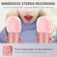 thumbnail image 3 of ASMR Microphone Equipment Bundle with Audio Interface, Immersive 3D Stereo Audio, Dual Condenser Mics with Audio Mixer, Clear Sound, Volume Control, with Furry Windscreens, Set for ASMR, Pink, 3 of 8