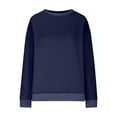 thumbnail image 5 of YanHoo Oversized Sweatshirts for Women Trendy Long Sleeve Crewneck Sweatshirt Casual Loose Pullover Tops Comfy Fall Outfits with Pocket, 5 of 8