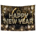 thumbnail image 1 of Happy New Year Party Backdrop Fabric Sign Poster Banner with Pattern Firework for New Year Party Decoration Photo Props Background Supplies, 1 of 5