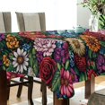 thumbnail image 5 of Yayeee Tablecloths 60" x 120" Rectangle Wrinkle Resistant Party Table Cover, Vibrant Flowers Pattern, 5 of 8