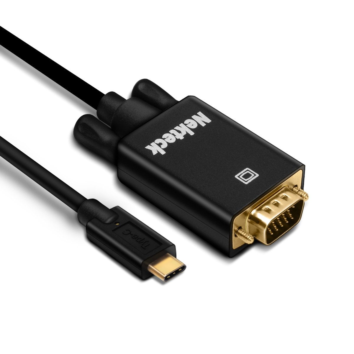 Nekteck USBC to VGA Cables Thunderbolt 3 compatible for Macbook Pro