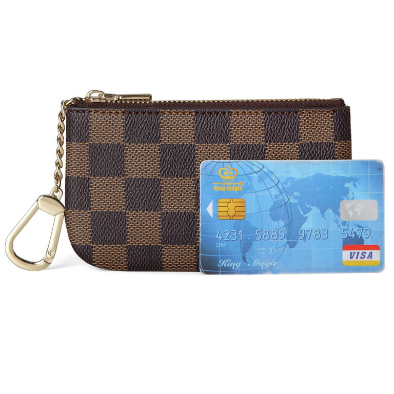 Brown Damier Key Pouch (Card Holder Wallet Keyring) for Sale in