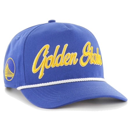 Men s 47 Royal Golden State Warriors Overhand Logo Hitch Adjustable Hat