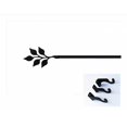 thumbnail image 1 of Village Wrought Iron CUR-76-112-S Tringle à Rideau Feuille - Grande, 1 of 2