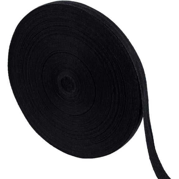 50 Yards 5/8 Inch Cotton Twill Ribbon Herringbone Pattern Twill Tape Soft Webbing Tape for Home Decor Wrapping Gifts Sewing DIY Crafts