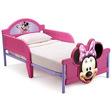 Photo 1 of Delta Children 3D-Footboard Toddler Bed, Disney Minnie Mouse - ?53 x 28.5 x 26 inches

