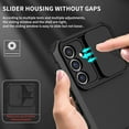 thumbnail image 6 of for Samsung Galaxy A54 5G Case with Slide Camera Cover, [Military Drop Protection] [Snug Touch] Hard Back & Soft Edge Phone Case with Stereo Bracket for Samsung A54 5G 6.4" LTT Black, 6 of 18