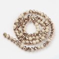 thumbnail image 2 of Electroplate Opaque Glass Beads Strands Half Copper Plated Faceted Rondelle PeachPuff 3x2mm Hole: 0.8mm about 165~169pcs/strand 15~16 inch(38~40cm), 2 of 2