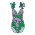 thumbnail image 4 of WILLBEST Trajes de Baño Para Mujer, 2 Piezas, Traje de Baño Con Estampado Floral y Falda de Paraguas Para Un E Conjunto de Trajes de Baño Para Mujer, 4 of 7