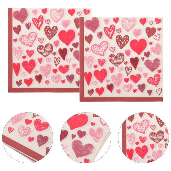 Dytern Party 40 Sheets Paper Napkin Dessert Napkins Party Serviettes Napkins Festival Square Napkins