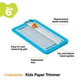 thumbnail image 2 of Recortadora de papel Fiskars Kids Junior, color turquesa, para manualidades, 2 of 9