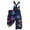 Dark Blue, variant on Mardi Gras Womens Overalls Wide Leg Pant Carnival Party Spaghetti Straps Dressy Mask Print Jumpsuit Sleeveless Bib Overalls Sprimg Romper Clothes With Pockets Dark Green XL