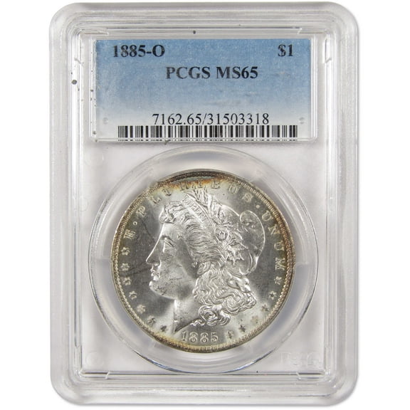 1885 O Morgan Dollar MS 65 PCGS 90% Silver $1 US Coin Collectible