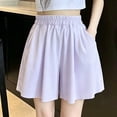 thumbnail image 2 of Tranfacy 5-16 Years Girls Solid Skort with Pockets Mid Length Summer Wear, 2 of 5