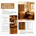 thumbnail image 6 of BESTSKY 2026 New Doll Furniture Dollhouse Furniture Miniature Bookshelf 1:12 Scale Beige Mini Cabinet for Dollhouse,Bedroom,Living Room(2.76X1.5X6.14Inches), 6 of 7