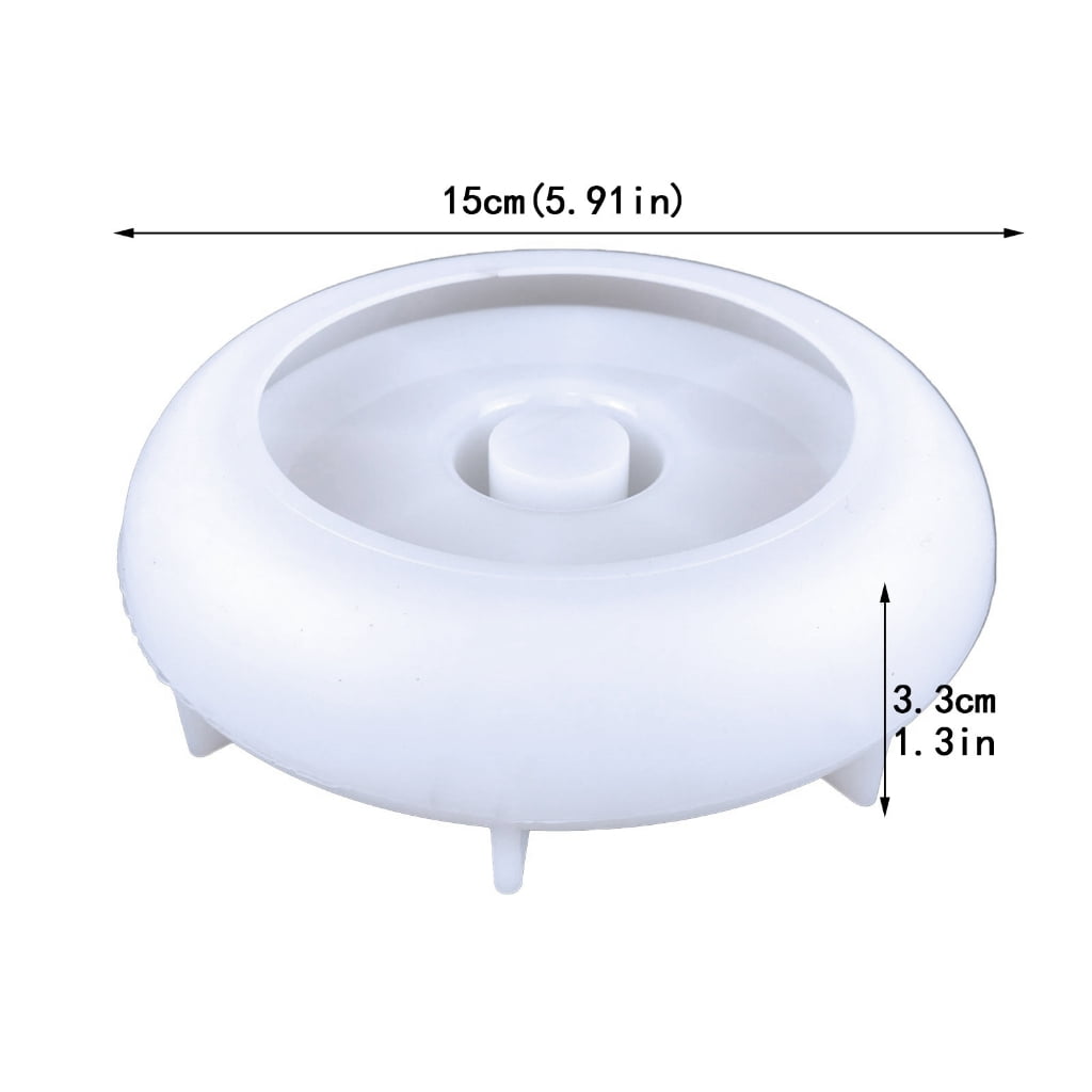 FENOHREFE Unique Round Candle Holders Candle Stand Plaster Mould Round Candle Holder Mold for Enthusiasts and Makers