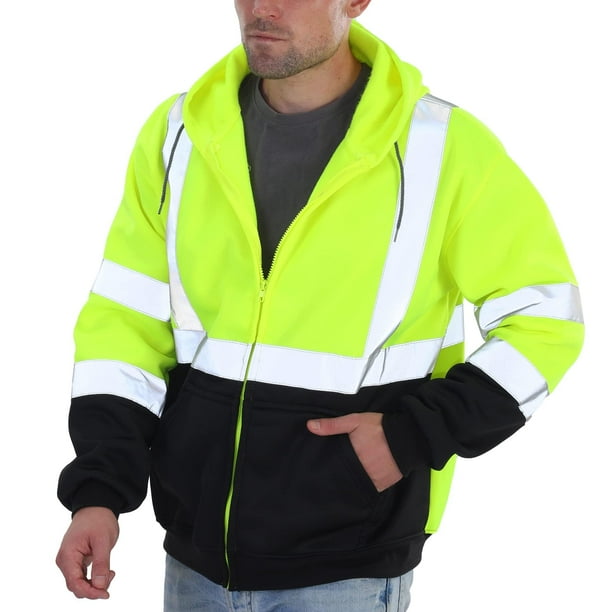 Sudadera sesafety Class 3 con capucha reflectante de alta visibilidad