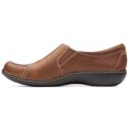 thumbnail image 4 of Zapatos Clarks Ashland Lane Q Mocasín de Cuero Marrón Oscuro Talla 7.5, 4 of 7