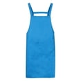 thumbnail image 1 of Delantal estilo H para cocina, delantales de cocina, delantal de artista para pintar con 2 bolsillos, azul claro, 1 of 5