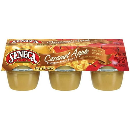 Seneca: Caramel Apple 4 Oz Apple Sauce, 6 Ct