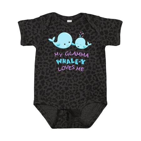 

Inktastic My Glamma Whale-y Loves Me Gift Baby Boy or Baby Girl Bodysuit
