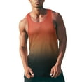 thumbnail image 2 of Vedolay Men's Sports Tank Tops Gym Fitness Sleeveless Shirts for Beach Running Workout(Orange,3X-L), 2 of 5