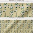 thumbnail image 2 of Soimoi Cotton Poplin Fabric Leaves & Peony Floral Printed Fabric 1 Yard 56 Inch Wide, 2 of 7